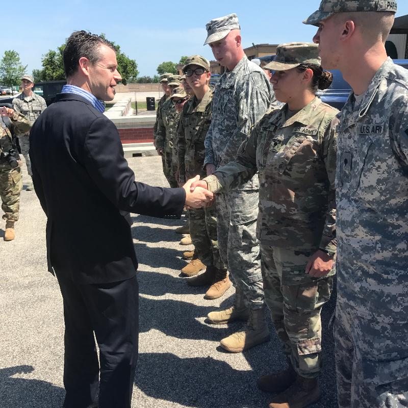 Young Visits Key Indiana Military Bases 2